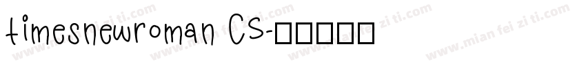 timesnewroman CS字体转换